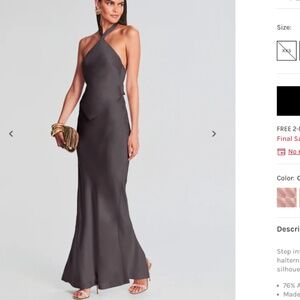 Ester Dress Retrofete in Charcoal